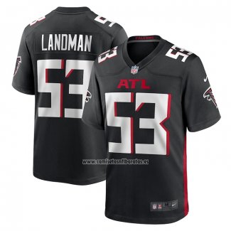 Camiseta NFL Game Atlanta Falcons Nate Landman Negro