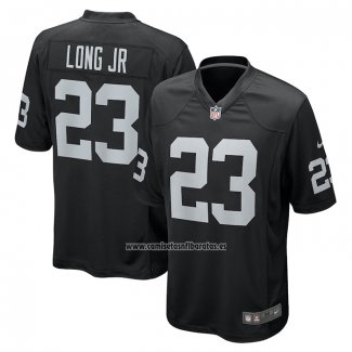 Camiseta NFL Game Las Vegas Raiders David Long Jr. Negro