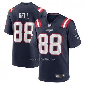 Camiseta NFL Game New England Patriots Jaheim Bell Negro1