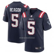 Camiseta NFL Game New England Patriots Jalen Reagor Azul