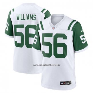 Camiseta NFL Game New York Jets Quincy Williams Alterno Blanco