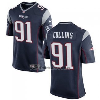 Camiseta NFL Game Nino New England Patriots Collins Negro