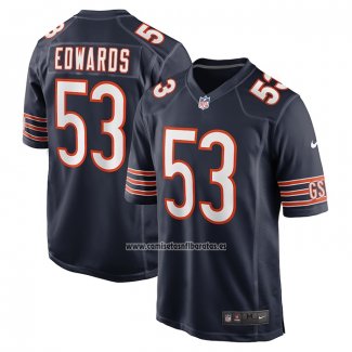 Camiseta NFL Game Chicago Bears TJ Edwards Azul