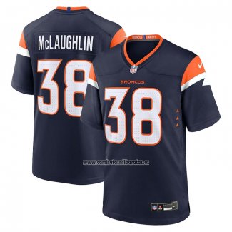 Camiseta NFL Game Denver Broncos Jaleel McLaughlin Alterno Negro