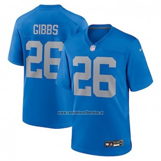 Camiseta NFL Game Detroit Lions Jahmyr Gibbs Alterno Azul