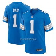 Camiseta NFL Game Detroit Lions Number 1 Dad Azul2