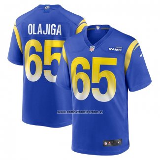 Camiseta NFL Game Los Angeles Rams David Olajiga Azul