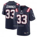 Camiseta NFL Game New England Patriots Anfernee Jennings 33 Azul