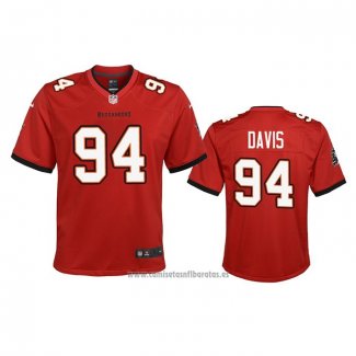 Camiseta NFL Game Nino Tampa Bay Buccaneers Khalil Davis 2020 Rojo