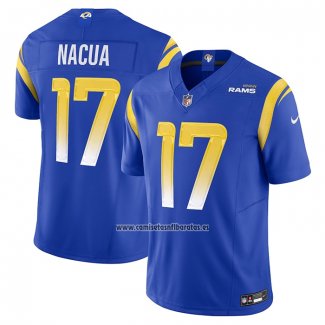 Camiseta NFL Limited Los Angeles Rams Puka Nacua Vapor F.U.S.E. Azul