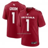 Camiseta NFL Game Arizona Cardinals Number 1 Groom Rojo