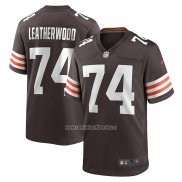 Camiseta NFL Game Cleveland Browns Alex Leatherwood Marron