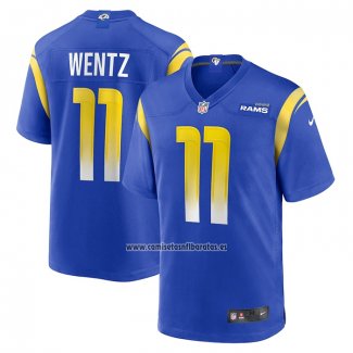 Camiseta NFL Game Los Angeles Rams Carson Wentz Azul