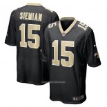 Camiseta NFL Game New Orleans Saints Trevor Siemian Negro