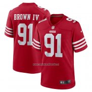 Camiseta NFL Game San Francisco 49ers Earnest Brown IV Rojo