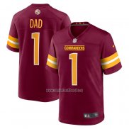 Camiseta NFL Game Washington Commanders Number 1 Dad Rojo