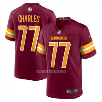 Camiseta NFL Game Washington Commanders Saahdiq Charles 77 Rojo