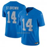 Camiseta NFL Limited Detroit Lions Amon-Ra St. Brown Vapor F.U.S.E. Alterno Azul