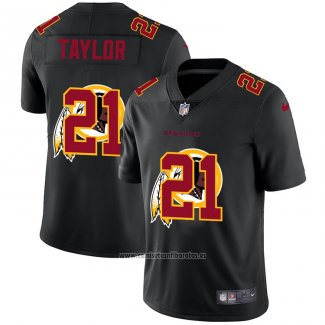 Camiseta NFL Limited Washington Commanders Taylor Logo Dual Overlap Negro