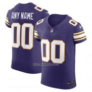 Camiseta NFL Elite Minnesota Vikings Vapor F.U.S.E. Personalizada Violeta