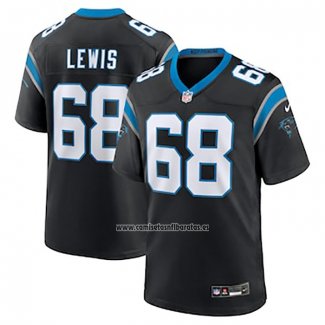 Camiseta NFL Game Carolina Panthers Damien Lewis Negro