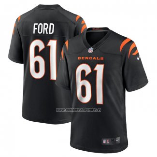 Camiseta NFL Game Cincinnati Bengals Cody Ford Negro