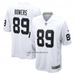 Camiseta NFL Game Las Vegas Raiders Brock Bowers Blanco