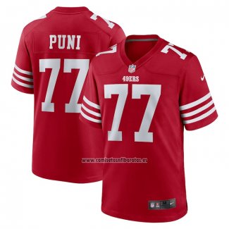 Camiseta NFL Game San Francisco 49ers Dominick Puni Rojo