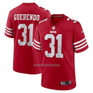 Camiseta NFL Game San Francisco 49ers Isaac Guerendo Rojo