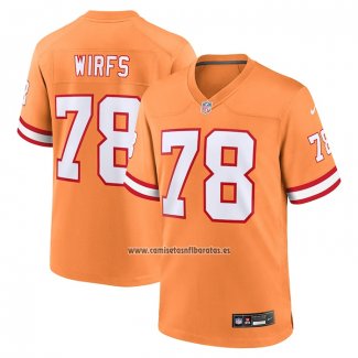 Camiseta NFL Game Tampa Bay Buccaneers Tristan Wirfs Throwback Naranja