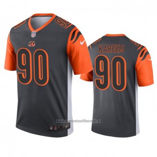 Camiseta NFL Legend Cincinnati Bengals Khalid Kareem Inverted Gris