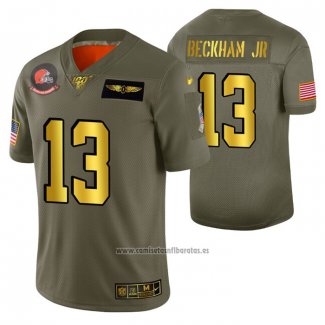 Camiseta NFL Limited Cleveland Browns Odell Beckham Jr. 2019 Salute To Service Verde