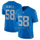 Camiseta NFL Limited Detroit Lions Penei Sewell Vapor F.U.S.E. Alterno Azul