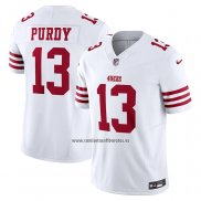 Camiseta NFL Limited San Francisco 49ers Brock Purdy Vapor F.U.S.E. Blanco