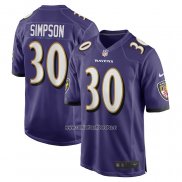 Camiseta NFL Game Baltimore Ravens Trenton Simpson Violeta