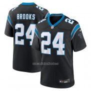 Camiseta NFL Game Carolina Panthers Jonathon Brooks 2024 NFL Draft Negro