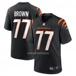 Camiseta NFL Game Cincinnati Bengals Trent Brown Negro