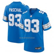 Camiseta NFL Game Detroit Lions Josh Paschal Azul Blanco