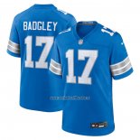 Camiseta NFL Game Detroit Lions Michael Badgley Azul Blanco