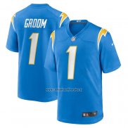 Camiseta NFL Game Los Angeles Chargers Number 1 Groom Azul