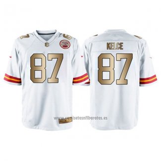 Camiseta NFL Gold Game Kansas City Chiefs Kelce Blanco