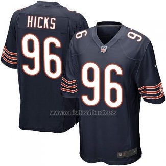 Camiseta NFL Game Chicago Bears Hicks Blanco Negro