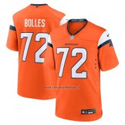 Camiseta NFL Game Denver Broncos Garett Bolles Naranja Blanco