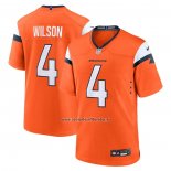 Camiseta NFL Game Denver Broncos Zach Wilson Naranja