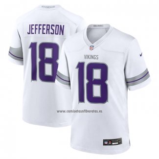 Camiseta NFL Game Minnesota Vikings Justin Jefferson Alterno Blanco