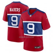 Camiseta NFL Game New York Giants Malik Nabers Alterno Rojo