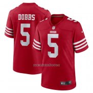 Camiseta NFL Game San Francisco 49ers Joshua Dobbs Rojo