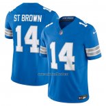 Camiseta NFL Limited Detroit Lions Amon-Ra St. Brown Vapor F.U.S.E. Azul