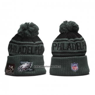 Gorro Beanie Philadelphia Eagles New Era Sideline Verde