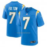 Camiseta NFL Game Los Angeles Chargers Kristian Fulton Azul1